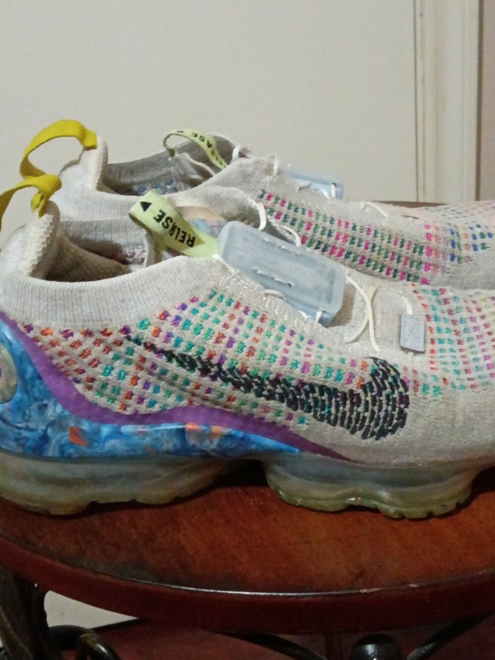 Nike Air VaporMax 2020 Flyknit Shoes Youth Size 4.5Y Running Sneakers CJ4069-003 - Picture 4 of 13